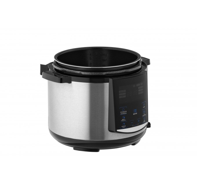 Мультиварка-скороварка ARDESTO, 900Вт, чаша-5л, електронне керув., книга рецептів, метал/пластик, сірий