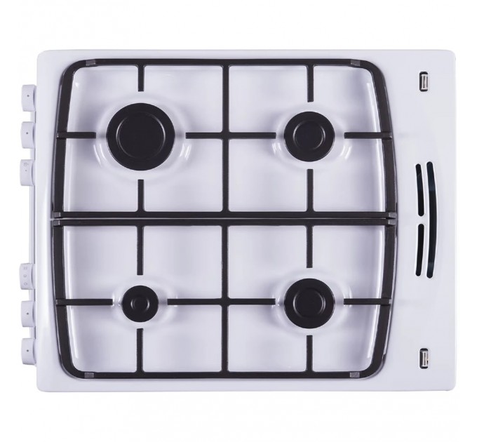 Плита Hansa комби, 62л, 50x60см, конвекция, чугун, белый