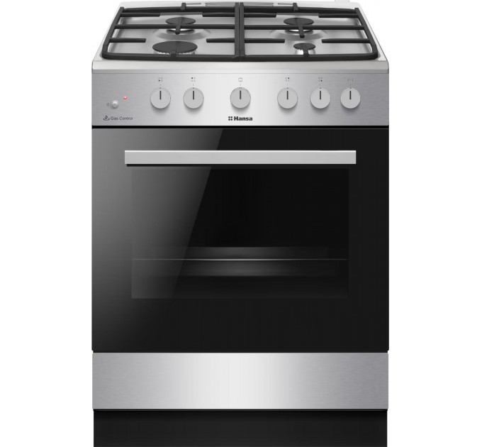 Плита Hansa газовая, 70л, 60x60см, чугун, нерж