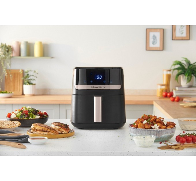 Мультипеч Russell Hobbs 1500Вт, чаша-5.5л, электронное управл., 9 авто. программ, пластик, чорний