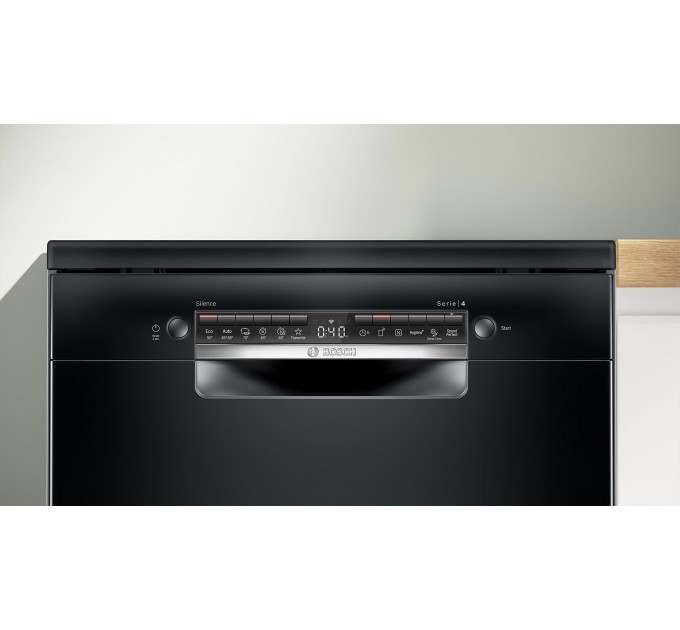 Посудомоечная машина Bosch, 12компл., A+, 60см, дисплей, 3я корзина, черный