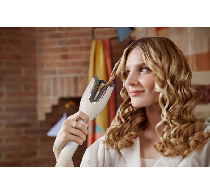 Стайлер Philips SenseIQ Series 8000 автоматический, 240Вт, темп.режимов-3, 170 C–210С, ионизация, керамика, золотистый