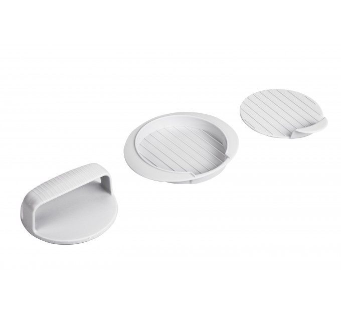 М'ясорубка ARDESTO, 2100Вт, 2кг/хв, 3 решітки, насадка для ковбас, кеббе, томатів, 3 терки, бургер-прес, пластик, чорно-срібний