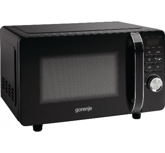 Мікрохвильова піч Gorenje, 20л, електр. керув., 700Вт, гриль, дисплей, чорний
