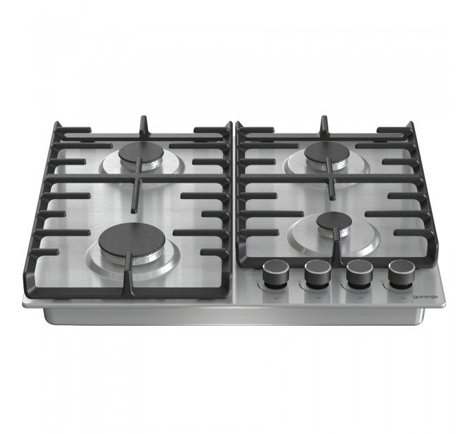 Варочная поверхность Gorenje газовая, 60см, чугун, нерж