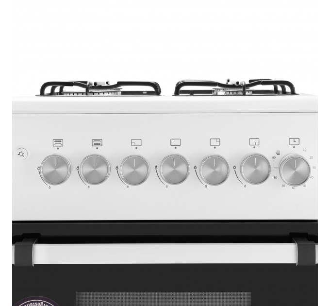 Плита ARDESTO газовая, 50л, 50x60см,электроподжиг, таймер, форсунки LPG (подключение газового баллона), белый