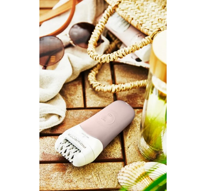 Епілятор Rowenta Aquasoft Wet&Dry пінцетний, акумуляторний , пінцет.-24, волог.+сух., насадок-4, пудровий