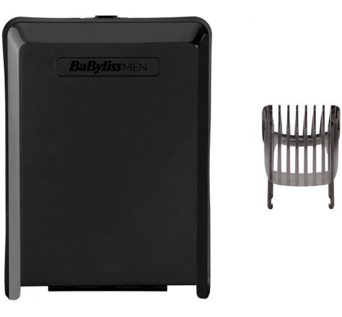 Машинка для стриження Babyliss, мережа+акум., вібраційний мотор, насадок-1, кейс, титан.напил., сірий