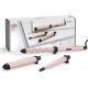 Мультистайлер Babyliss Curl & Wave Trio Styler, 58Вт, темп.режимов-2, 180°C, 210°C , термо коврик, перчатка , керамика, черно-розовый