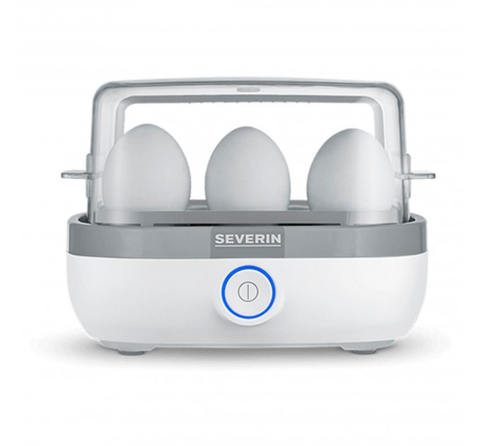 Яйцеварка Severin 420Вт, електр. керування , на 6 яєць, звуков., сигнал, пластик, білий