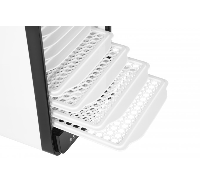 Сушарка для продуктів ARDESTO 550Вт, піддонів - 10+1x3см, макс - 70°С, сітка для ягід, пластик, білий