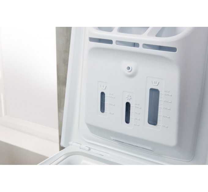 Пральна машина Indesit вертикальна, 7кг, 1200, A+++, 60см, дисплей, білий