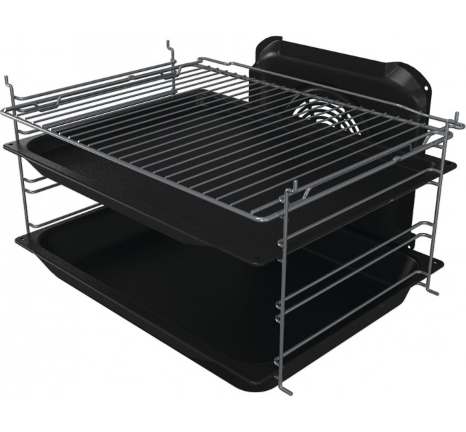 Плита Gorenje электрическая стеклокерамическая, 71л, 60x60см, дисплей, программатор, нерж