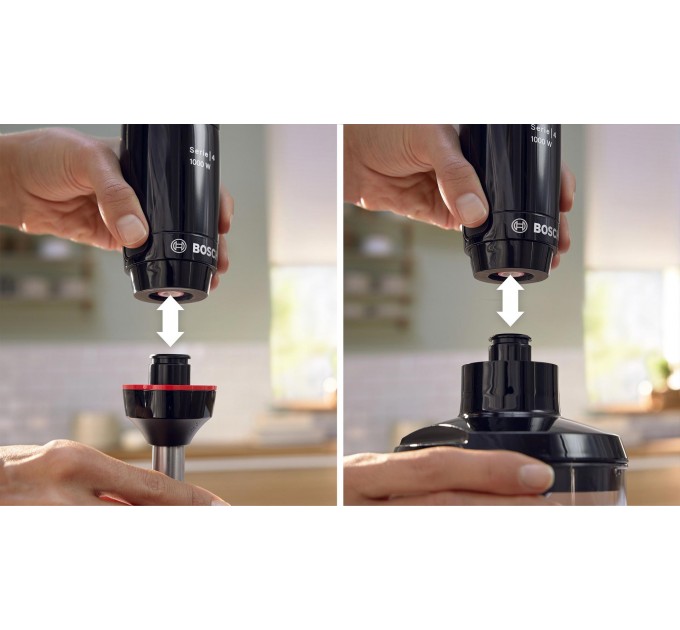 Блендер Bosch заглибний 1000Вт, 4в1, чорний