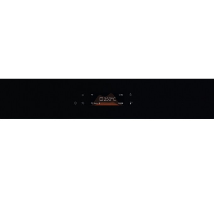 Духовой шкаф Electrolux электрический, 72л, A+, дисплей, конвекция, пиролиз, телескопические направляющие, черный