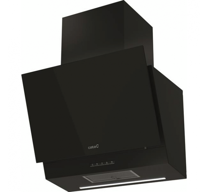 Вытяжка наклонная Cata, 60см, 1350м.куб/ч, Thalassa 600 xgbk, черный