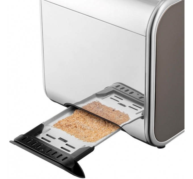 Russell Hobbs toaster Distinctions 2-Slice 1670Вт, подогрев, разморозка, пластик, серебристо-серый