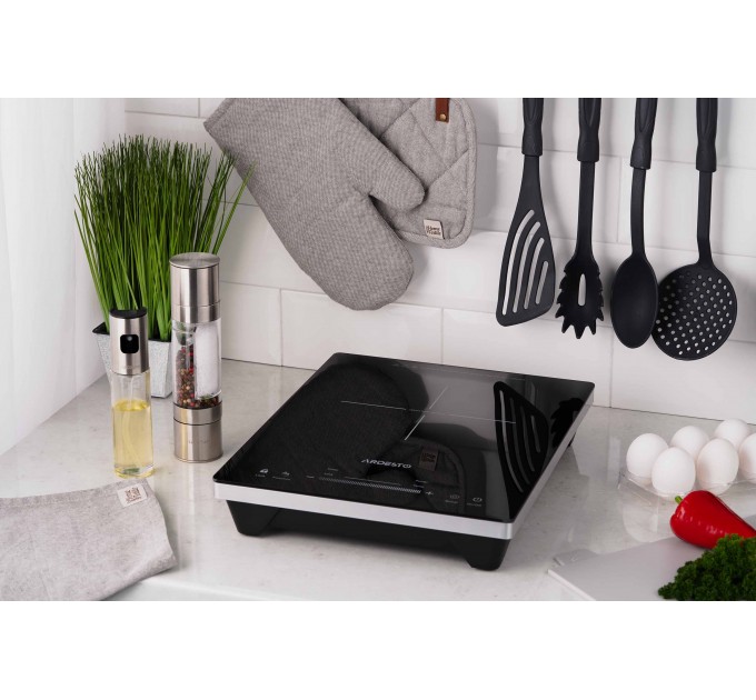 Плитка настольная ARDESTO индукионная, конф. - 1 на 1.8кВт, управл. - сенсорное, таймер, boost, черный