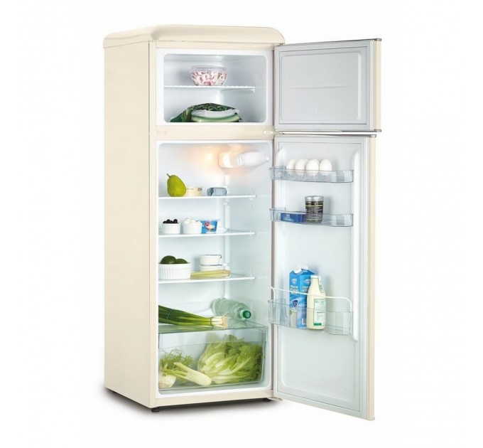 Холодильник Snaige с верхн. мороз., 147.5x56х63, холод.отд.-166л, мороз.отд.-46л, 2дв., A++, ST, retro, бежевый