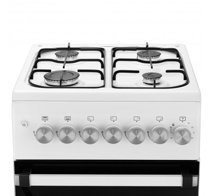 Плита ARDESTO газовая, 50л, 50x60см,электроподжиг, таймер, форсунки LPG (подключение газового баллона), белый