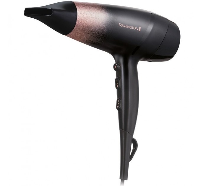Фен Remington Rose Shimmer, 2000Вт, режимов-3, иониз-я, хол. обдув, черный