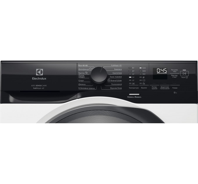 Пральна машина Electrolux фронтальна, 10.5кг, 1400, A, 66см, дисплей, пара, інвертор, білий