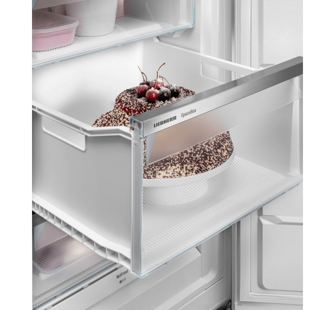 Холодильник Liebherr SBS, 185.5x119.4х67.5, холод.відд.-398л, мороз.відд.-271л, 2дв., F, NF, диспл внутр., білий