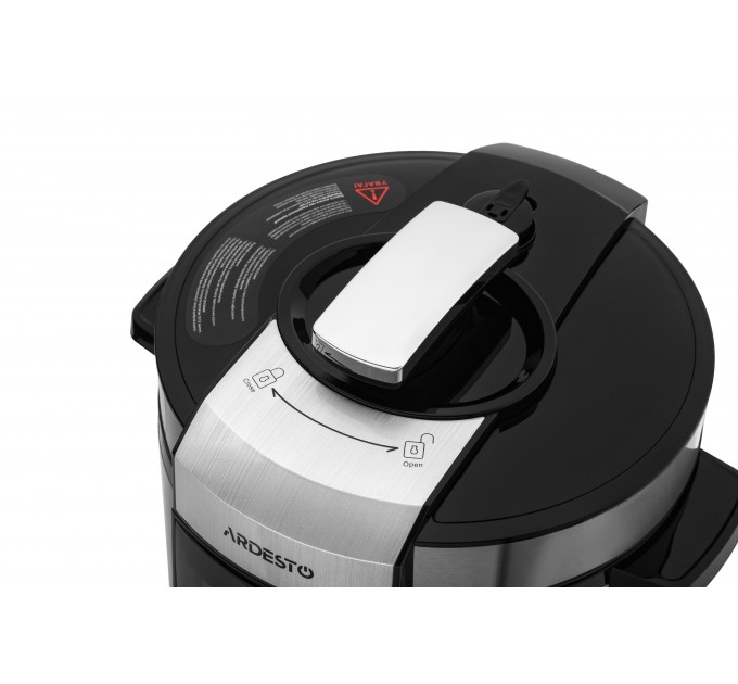 Мультиварка-скороварка ARDESTO, 900Вт, чаша-5л, електронне керув., книга рецептів, метал/пластик, сірий