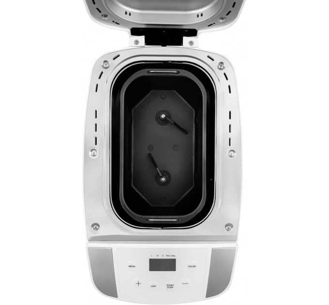 Хлебопечка Sencor 800Вт, программ-12, макс.вес -1.2кг, форма прямоугольник, пластик, белый