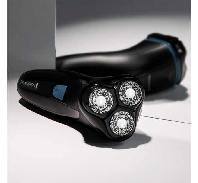 Бритва електр. Remington Style роторная, бритв.головок-3, сух., триммер,USB-C, черно-синий