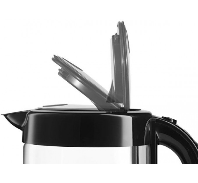 Електрочайник Bosch 1.7л, скло, чорний