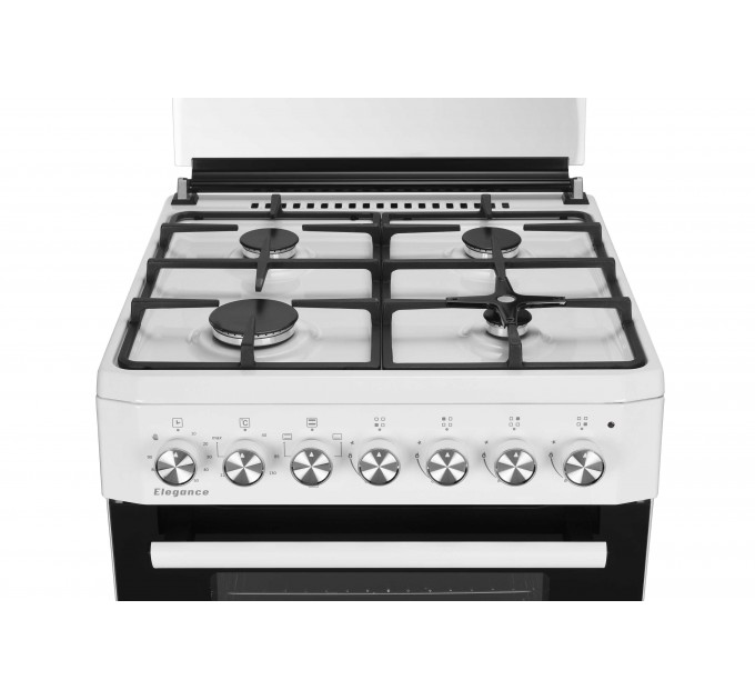 Плита ARDESTO комби Elegance, 72л, 60x60см, чугун, подсветка, форсунки LPG (подключение газового баллона), белый