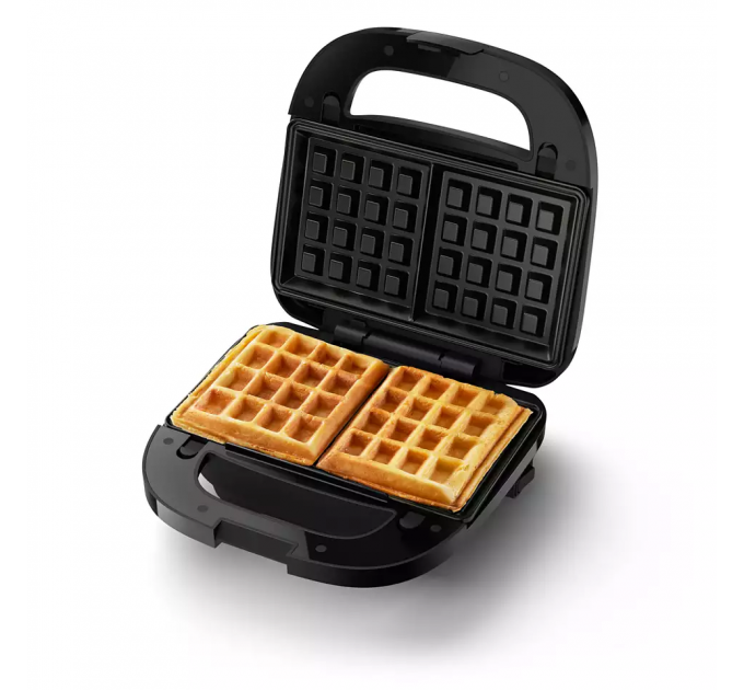 Мультимейкер Philips Series 5000 750Вт, антипригарное покрытие, 3 пластины, корпус-пластик, черно-серебристый