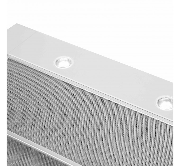 Витяжка ARDESTO телескопічна, метал, 60см, 450м3ч, метал, 2х1Вт LED, кнопкове, білий