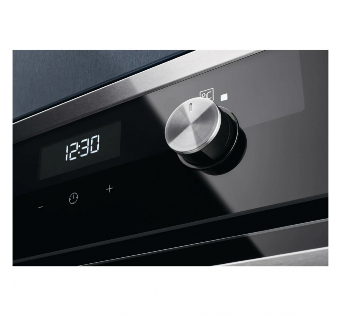 Духовой шкаф Electrolux электрический, 72л, A, пар, дисплей, конвекция, телескопические направляющие, черный