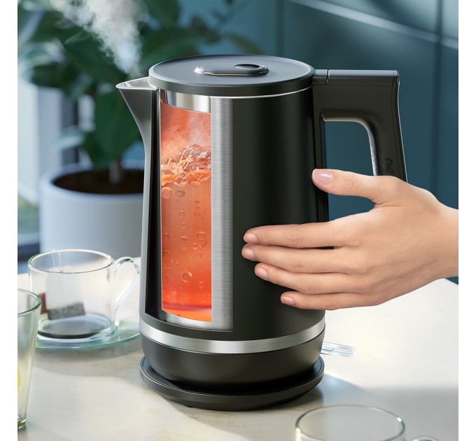 Электрочайник Philips Double Walled Kettle, 1.7л, Strix, с двойными стенками, STRIX, черный