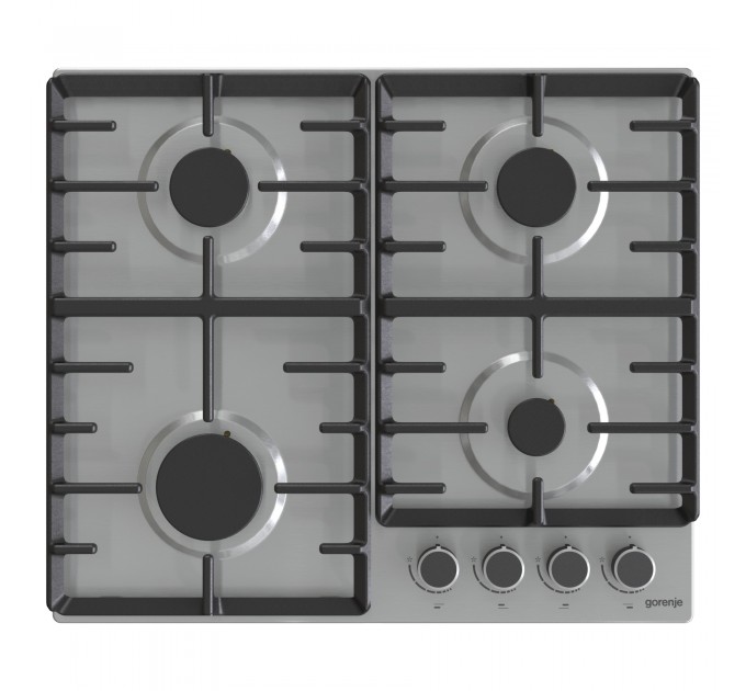 Варочная поверхность Gorenje газовая, 60см, чугун, нерж