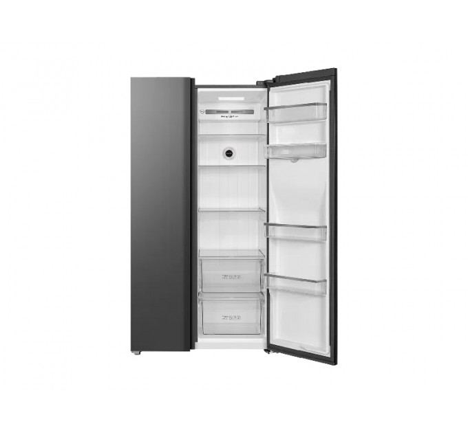 Холодильник TCL SBS, 177х92х74см, холод.отд.-396л, мороз.отд.-192л, 2дв., A++, NF, инв., диспл внешн., зона св-ти, диспенсер, нерж