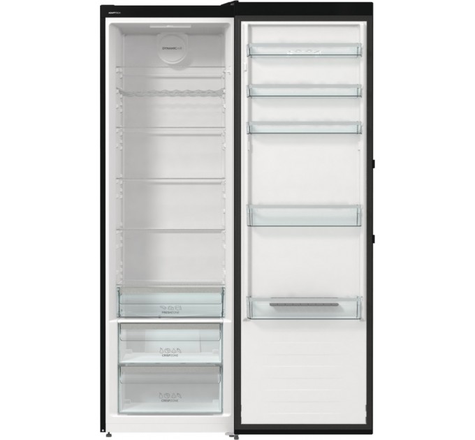 Холодильная камера Gorenje, 185x60х66, 398л, А++, дисплей, зона св-ти, черный