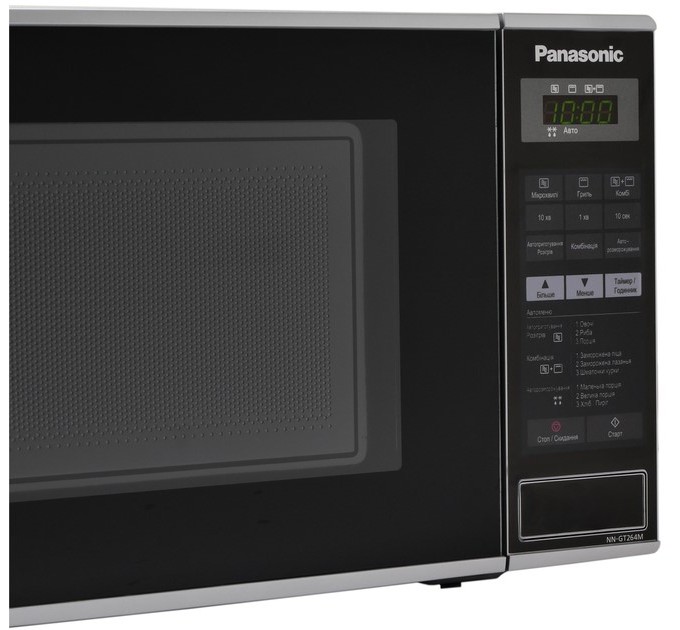 Микроволновая печь Panasonic , 20л, электронное управ., 800Вт, гриль, дисплей, черный
