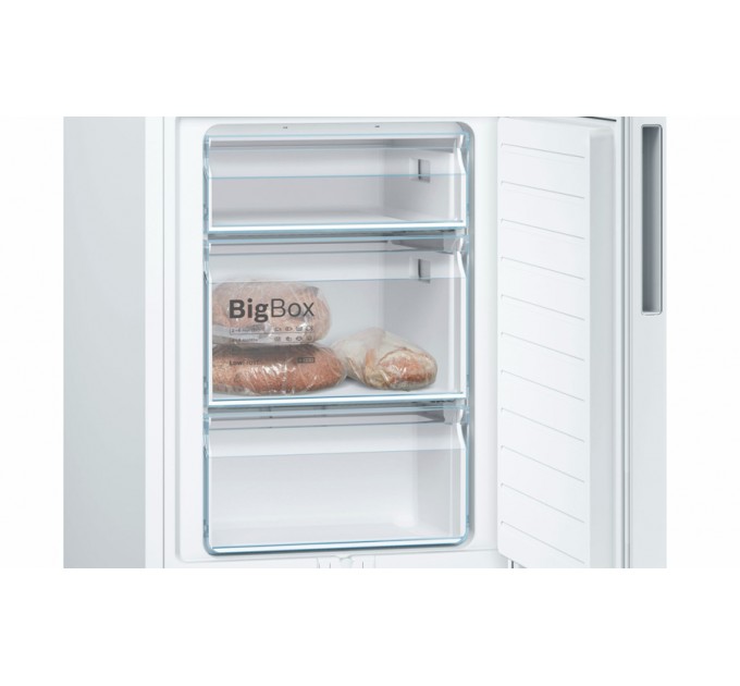 Холодильник Bosch с нижн. мороз., 186x60x65, xолод.отд.-215л, мороз.отд.-94л, 2дв., А++, ST, белый