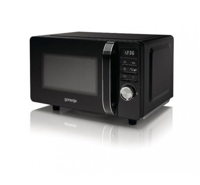 Мікрохвильова піч Gorenje, 20л, електр. керув., 700Вт, гриль, дисплей, чорний