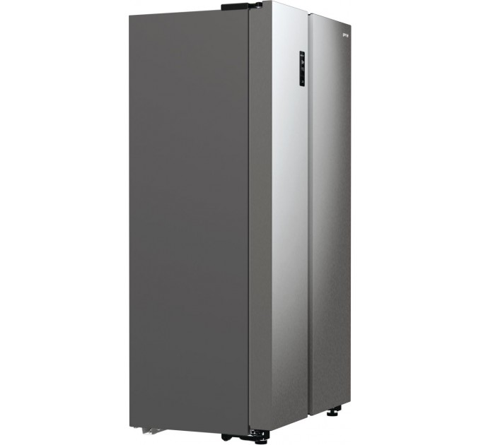 Холодильник SBS Gorenje, 179х67х92см, 2 дв., 356(191)л, А++, NF+, Инв. , Зона св-ти, Внешн.диспл, матовый серый