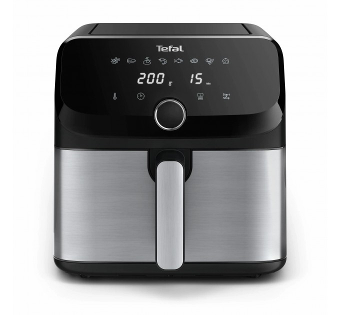 Мультипіч Tefal Easy Fry Mega, 1700Вт, чаша-7.5л, сенсорне керув., 8 програм, пластик, чорний