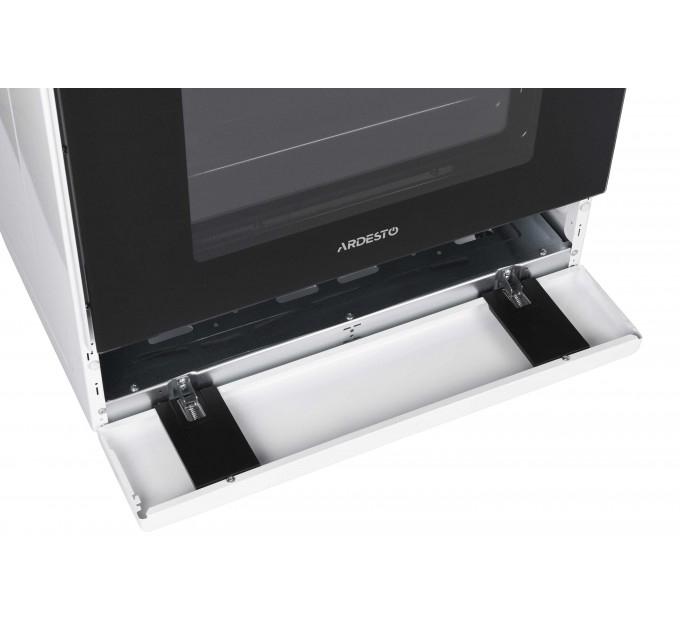 Плита ARDESTO комби Elegance, 72л, 60x60см, чугун, подсветка, форсунки LPG (подключение газового баллона), белый