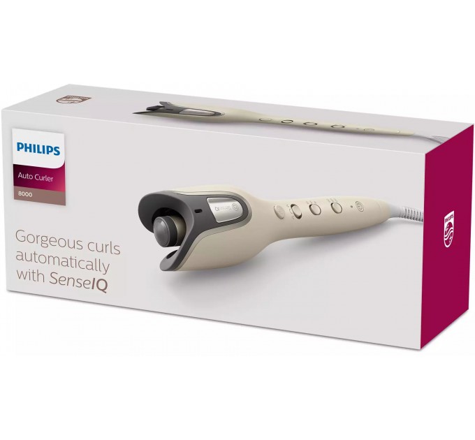 Стайлер Philips SenseIQ Series 8000 автоматический, 240Вт, темп.режимов-3, 170 C–210С, ионизация, керамика, золотистый