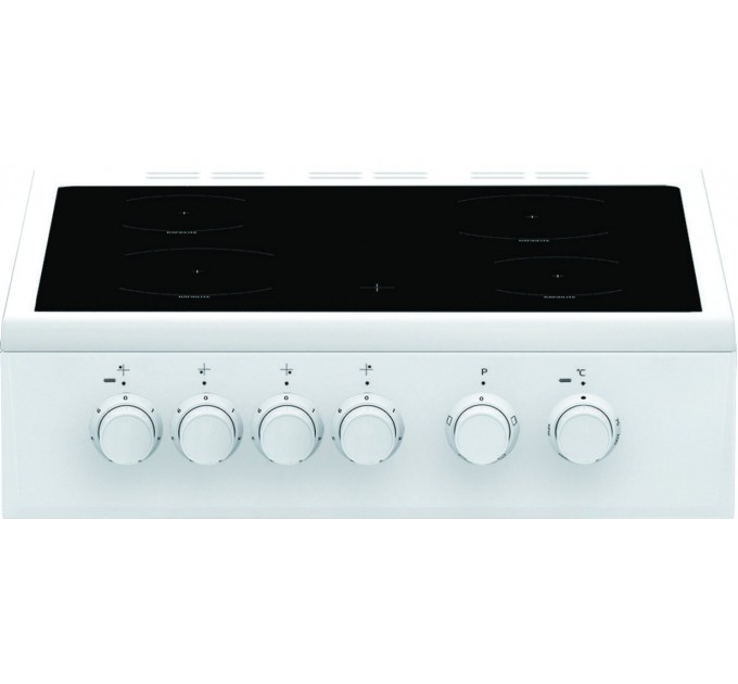 Плита Beko электрическая стеклокерамическая, 60л, 50x60см, конвекция, белый