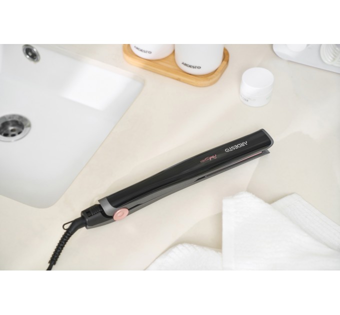 Выпрямитель ARDESTO Pink Touch, 32Вт, 110-200C, керамика, серый+розовый