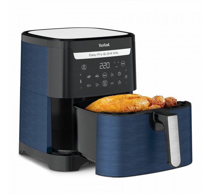 Мультипечь Tefal EasyFry&Grill XXL, 1830Вт, чаша-6.5л, сенсорное управл., 8 програм, пластик, серо-синий