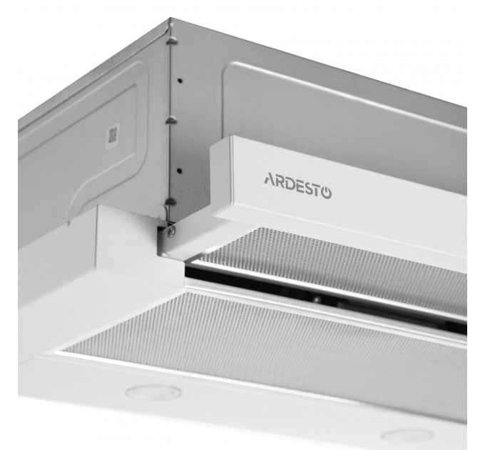 Витяжка ARDESTO телескопічна, метал, 60см, 450м3ч, метал, 2х1Вт LED, кнопкове, білий